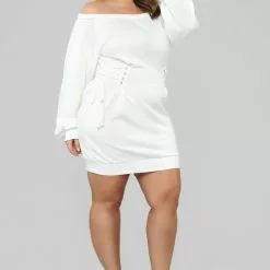 Fashion Nova Rise And Grind Corset Dress - White -Fashion Nova Dresses Shop 12 12 18 Studio 3 AB 15 19 56 71103K White 14458 AJ scaled