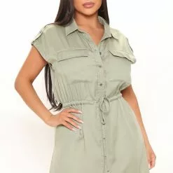 Fashion Nova Laura Mini Dress - Sage -Fashion Nova Dresses Shop 12 16 21Studio2 ME ON 13 13 16 57 ID4765L Sage 7370 KL
