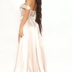 Fashion Nova Unapologetic Satin Gown - Champagne -Fashion Nova Dresses Shop 12 28 21Studio2 ME RL 10 11 53 6 FNT468 Champagne 10819 EH