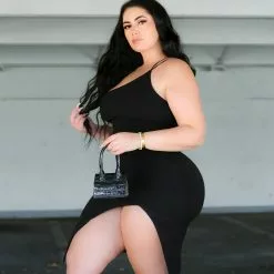 Fashion Nova A Careless Night Midi Dress - Black -Fashion Nova Dresses Shop ACarelessNightMidiDress Black MER PLUS