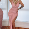 Fashion Nova After Party Invite Ruched Midi Dress - Mauve -Fashion Nova Dresses Shop AfterPartyInviteRuchedMidiDress Mauve MER