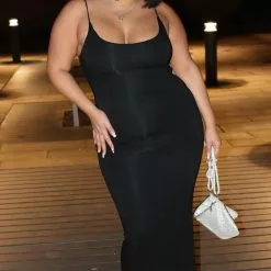 Fashion Nova Ajay Maxi Dress - Black -Fashion Nova Dresses Shop AjayMaxiDress Black MER PLUS