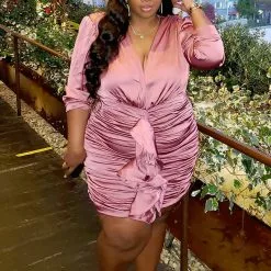 Fashion Nova All Ruffled Up Satin Mini Dress - Mauve 15 Fashion Nova All Ruffled Up Satin Mini Dress - Mauve -Fashion Nova Dresses Shop AllRuffledUpSatinMiniDress Mauve MER CURVE