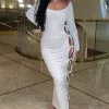 Fashion Nova All Tied Long Sleeve Maxi Dress - Cream -Fashion Nova Dresses Shop AllTiedLongSleeveMaxiDress Cream MER