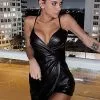Fashion Nova Always A Flirt Satin Dress - Black -Fashion Nova Dresses Shop AlwaysAFlirtSatinDress Black MER