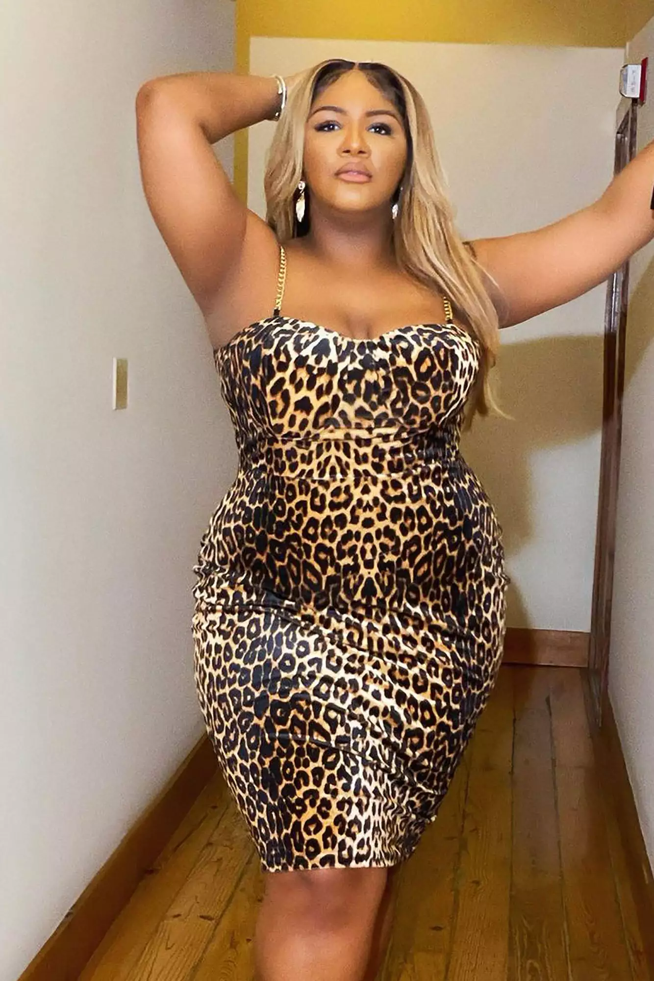 Fashion Nova Always Flexin' Velvet Leopard Midi Dress - Leopard 8 Fashion Nova Always Flexin' Velvet Leopard Midi Dress - Leopard - Image 6