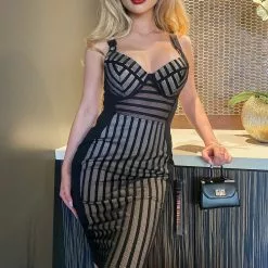 Fashion Nova Another Memory Midi Dress - Black -Fashion Nova Dresses Shop AnotherMemoryMidiDress Black MER