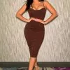 Fashion Nova Ava Snatched Midi Dress - Chocolate 1 Fashion Nova Ava Snatched Midi Dress - Chocolate -Fashion Nova Dresses Shop AvaSnatchedMidiDress Chocolate MER