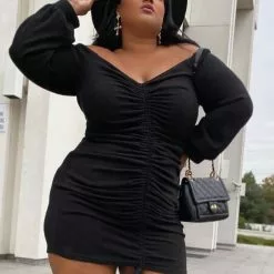 Fashion Nova Baby I'm In Love Ruched Dress - Black 16 Fashion Nova Baby I'm In Love Ruched Dress - Black -Fashion Nova Dresses Shop BabyI mInLoveRuchedDress Black MER PLUS