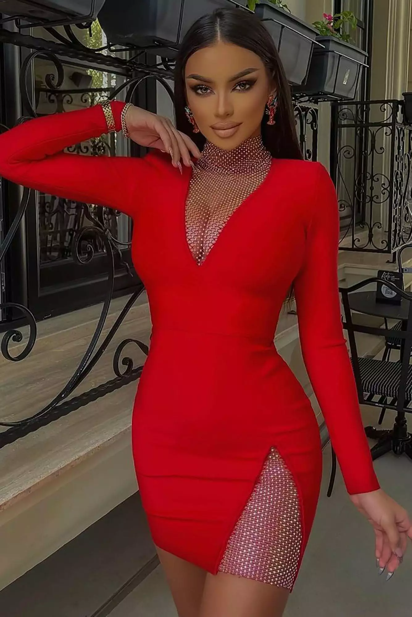 Fashion Nova Beginning To Wonder Bandage Mini Dress - Red 3 Fashion Nova Beginning To Wonder Bandage Mini Dress - Red