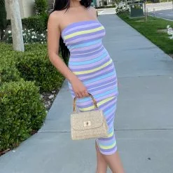 Fashion Nova Beth Sweater Midi Dress - Purple/combo -Fashion Nova Dresses Shop BethSweaterMidiDress Purplecombo MER