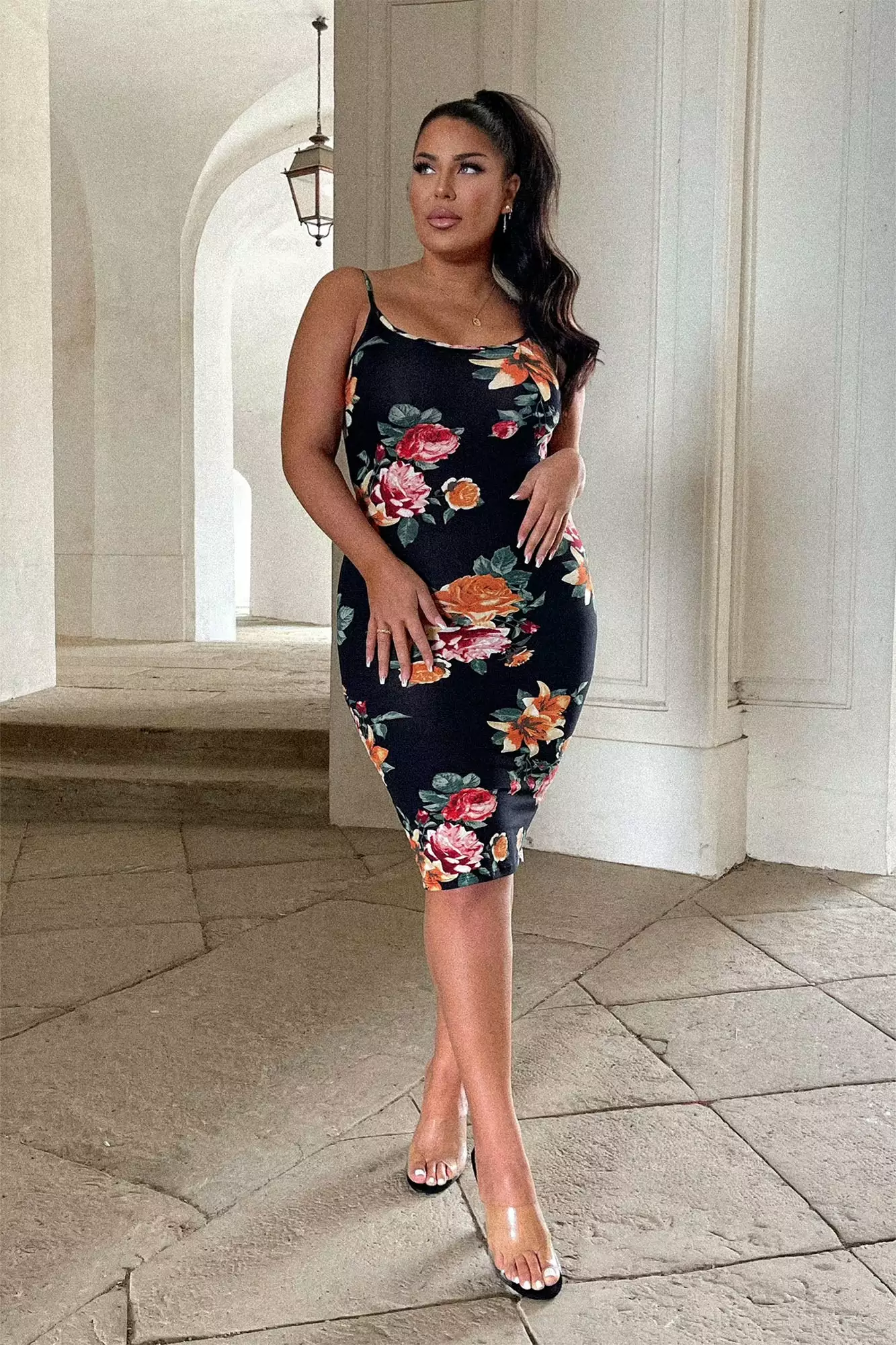 Fashion Nova Body Moves Midi Dress - Black Floral 10 Fashion Nova Body Moves Midi Dress - Black Floral - Image 8