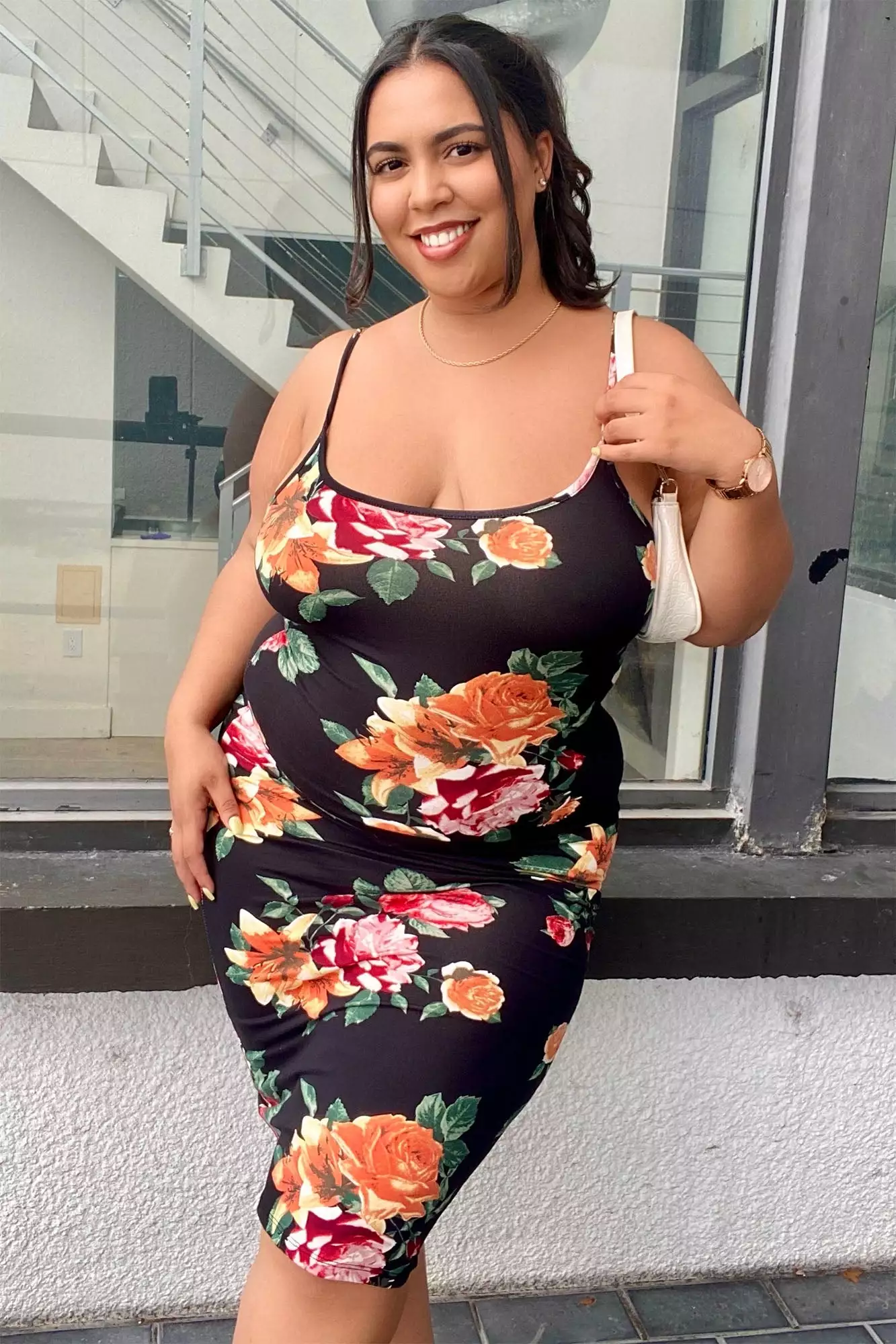 Fashion Nova Body Moves Midi Dress - Black Floral 14 Fashion Nova Body Moves Midi Dress - Black Floral - Image 12