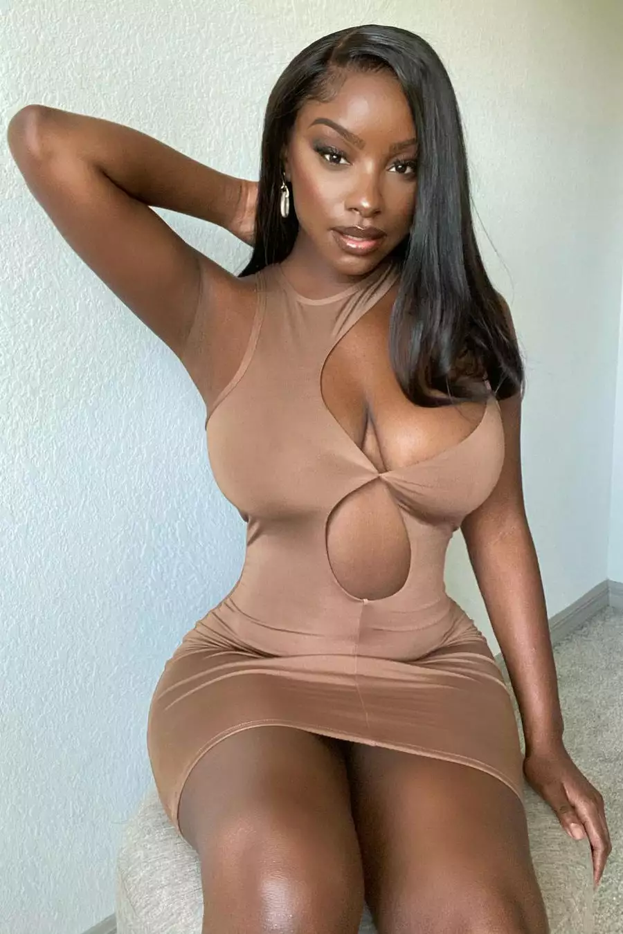 Fashion Nova Cassandra Double Lined Bestie Mini Dress - Brown 3 Fashion Nova Cassandra Double Lined Bestie Mini Dress - Brown