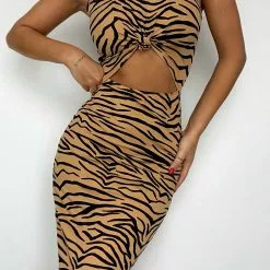 Fashion Nova Classic Printed Midi Dress - Brown/combo 13 Fashion Nova Classic Printed Midi Dress - Brown/combo -Fashion Nova Dresses Shop ClassicPrintedMidiDress Brown combo MER