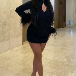 Fashion Nova Come My Way Mini Dress - Black