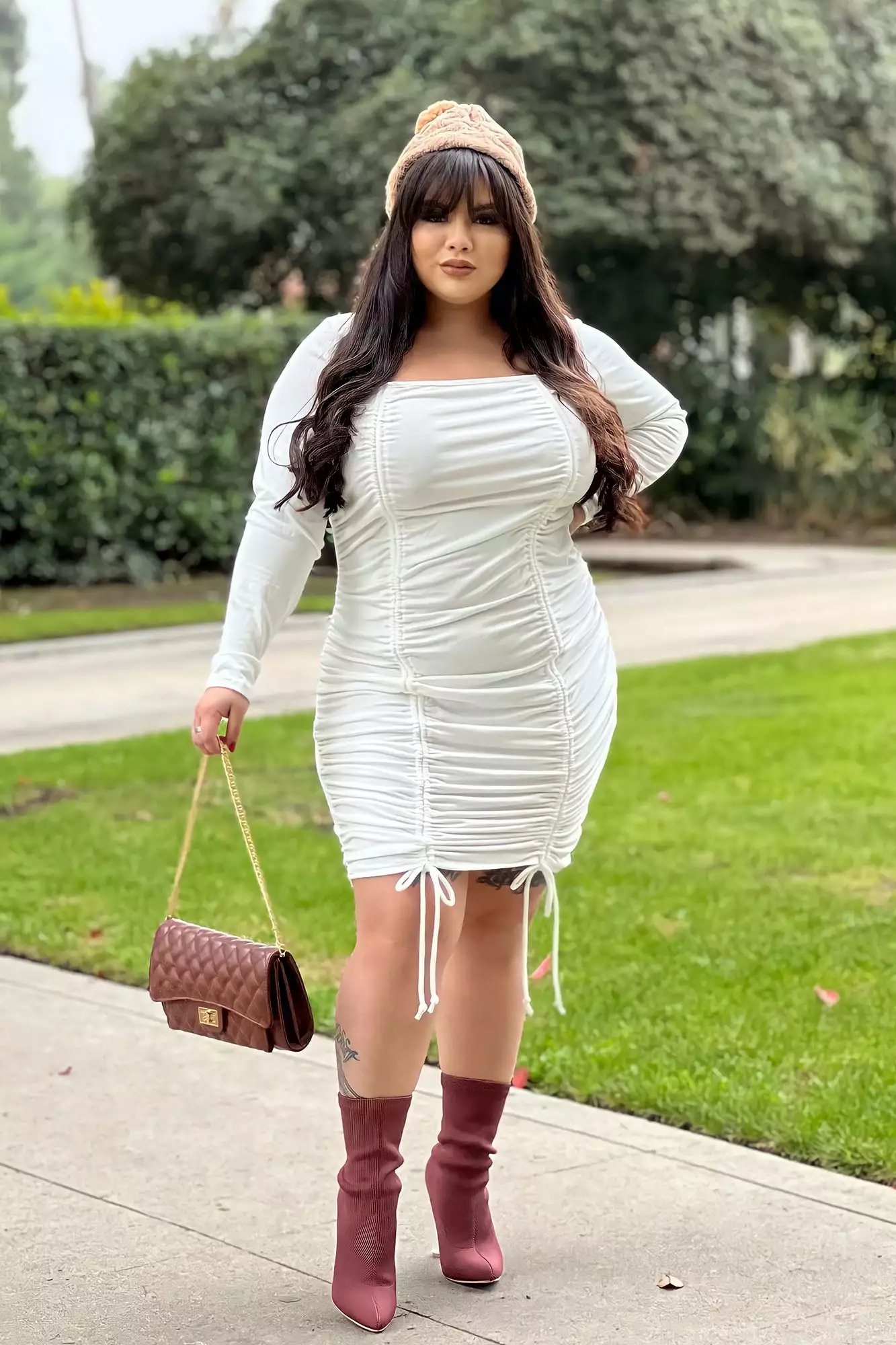 Fashion Nova Date Night Fit Mini Dress - White 8 Fashion Nova Date Night Fit Mini Dress - White - Image 6