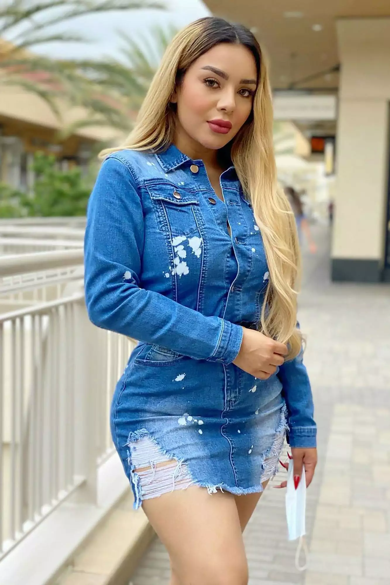Fashion Nova Do Some Damage Denim Mini Dress - Medium Dark 3 Fashion Nova Do Some Damage Denim Mini Dress - Medium Dark