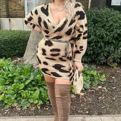 Fashion Nova Don't Hate Sweater Mini Dress - Taupe -Fashion Nova Dresses Shop Don tHateSweaterMiniDress Taupe MER PLUS