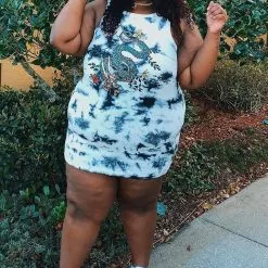 Fashion Nova Dragon Slayer Mini Dress - Black/Grey -Fashion Nova Dresses Shop DragonSlayerMiniDress BlackGrey 2 MER plus