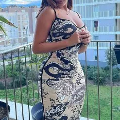 Fashion Nova Dragon Tattoos Printed Maxi Dress - Taupe/combo -Fashion Nova Dresses Shop DragonTattoosPrintedMaxiDress Taupecombo MER e4983ecf 2834 4dfd 802d ec760d78d6ac