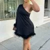 Fashion Nova Dreamy Moment Mini Dress - Black -Fashion Nova Dresses Shop DreamyMomentMiniDress Black MER