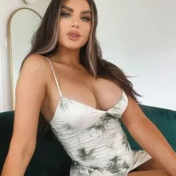 Fashion Nova Dying For Your Love Tie Dye Maxi Dress - Olive