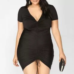 Fashion Nova Lhasa Ruched Dress - Black -Fashion Nova Dresses Shop Fashion Nova 01 11 18 Studio 2 681 scaled
