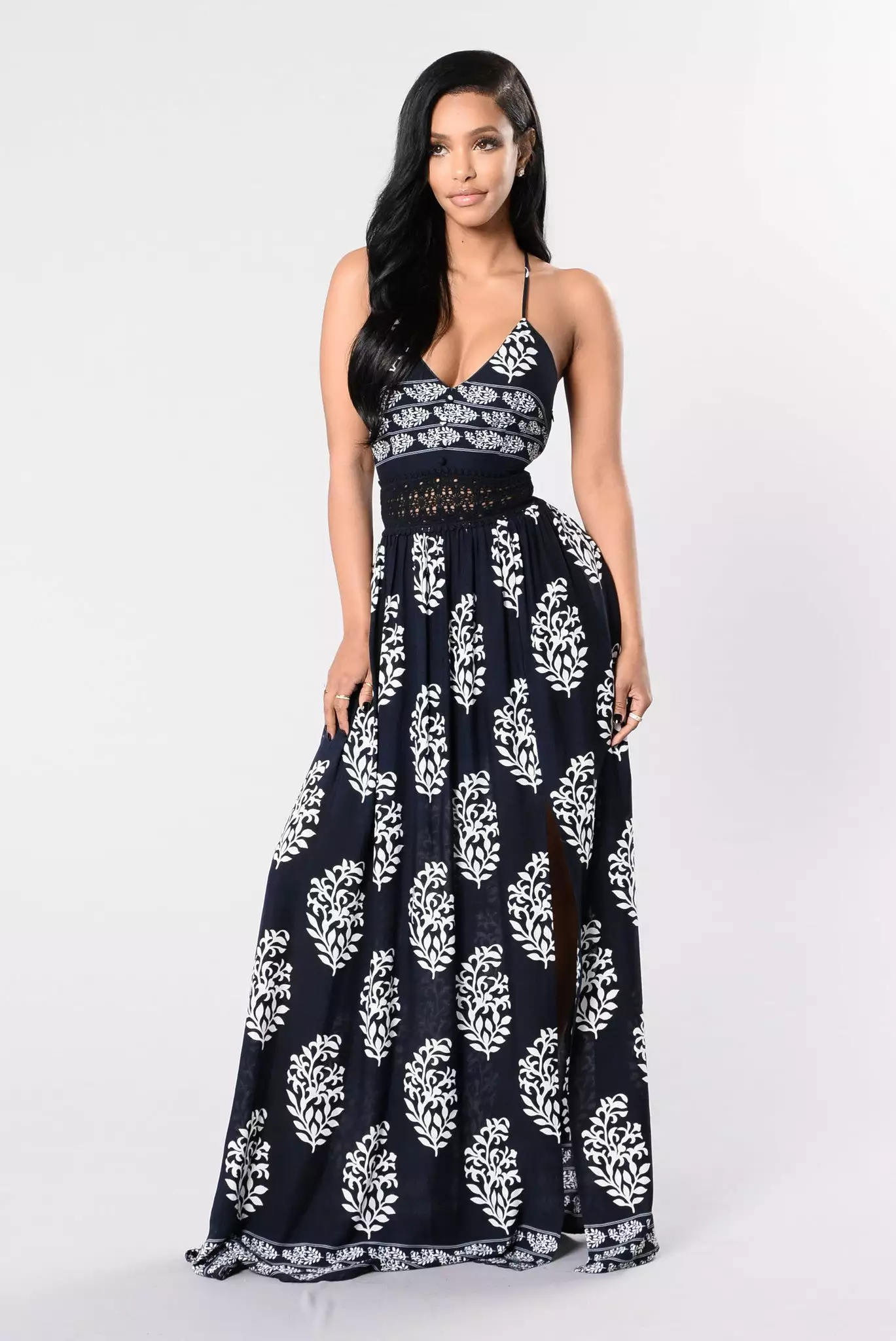 Fashion Nova Holy Slit Dress - Navy 9 Fashion Nova Holy Slit Dress - Navy - Image 7