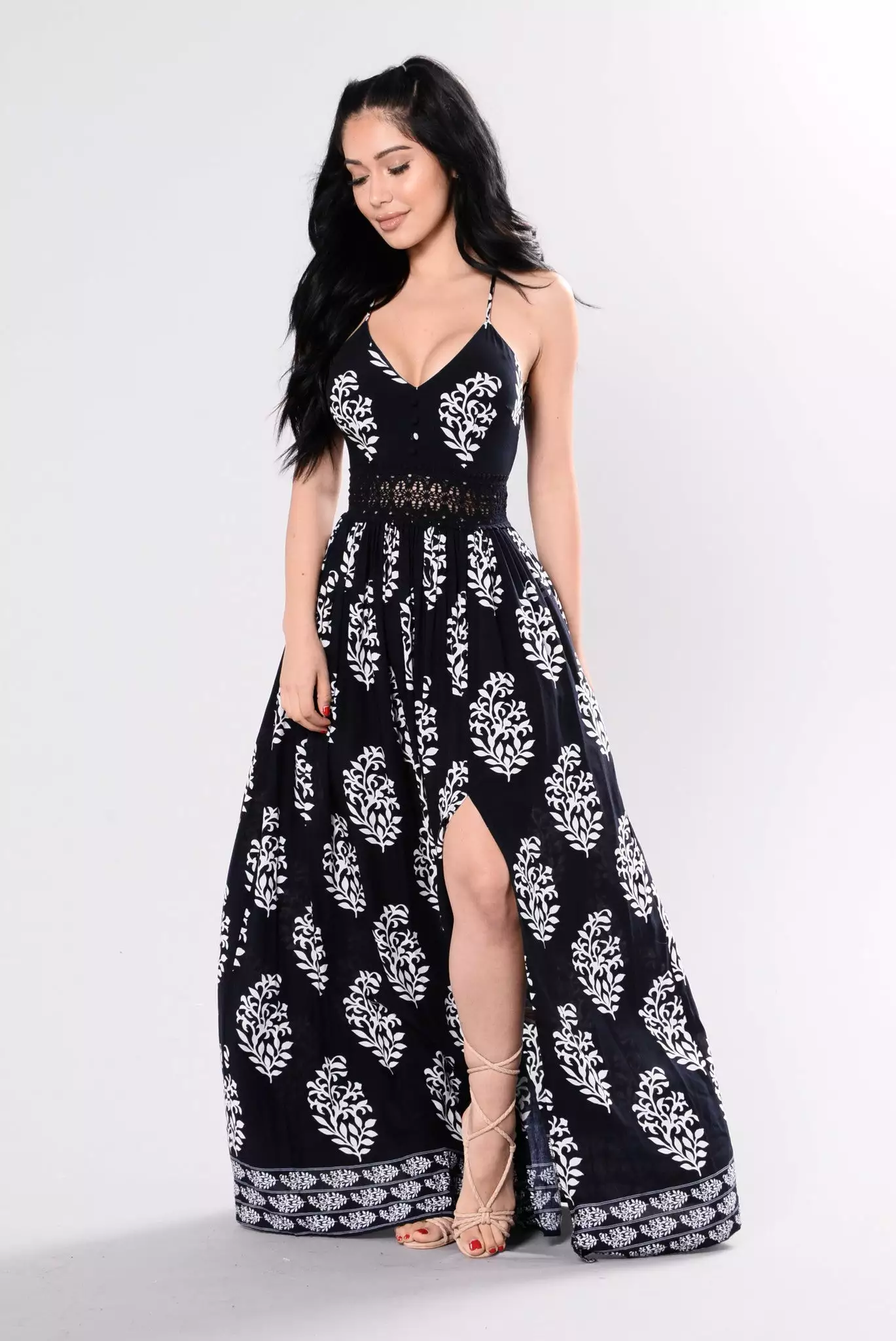 Fashion Nova Holy Slit Dress - Navy 5 Fashion Nova Holy Slit Dress - Navy - Image 3