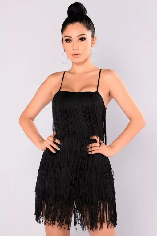 Fashion Nova Something To You Fringe Dress - Black/Black -Fashion Nova Dresses Shop Fashion Nova 07 25 17 183 scaled