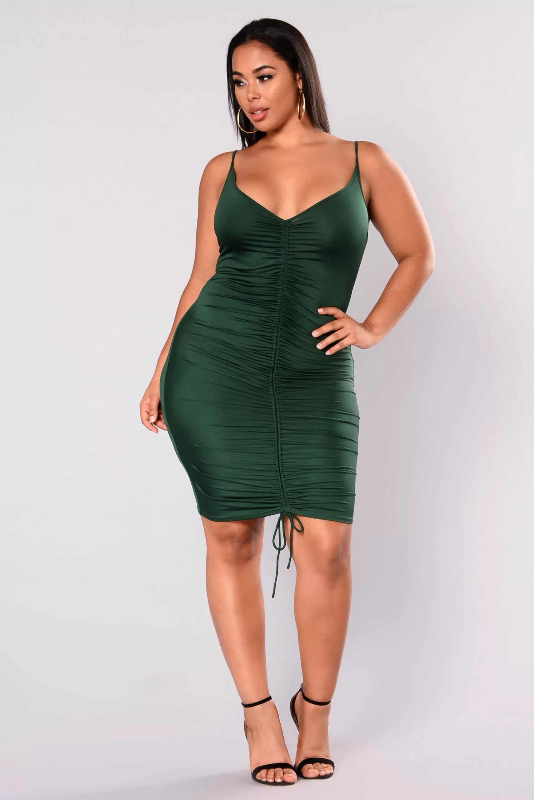 Fashion Nova Shanghai Ruched Dress - Hunter Green 12 Fashion Nova Shanghai Ruched Dress - Hunter Green - Image 10