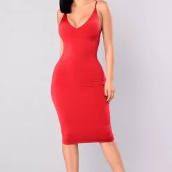 Fashion Nova Anne Marie Midi Dress - Dark Red -Fashion Nova Dresses Shop Fashion Nova 08 29 17 045 scaled