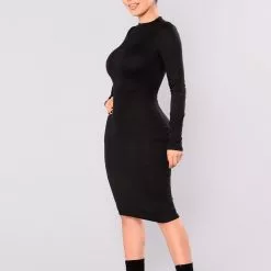 Fashion Nova Kora Midi Dress - Black -Fashion Nova Dresses Shop Fashion Nova 09 07 17 1168 scaled