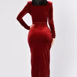 Fashion Nova Love Sex Magic Velvet Dress - Wine -Fashion Nova Dresses Shop Fashion Nova 09 14 967