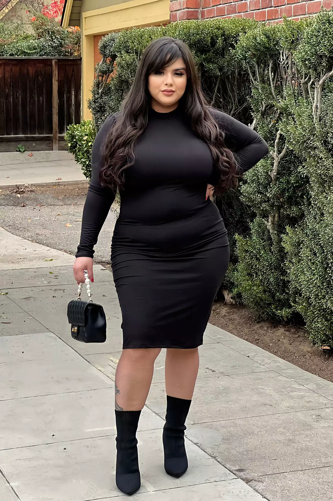 Fashion Nova Feelin It Midi Dress - Black 8 Fashion Nova Feelin It Midi Dress - Black - Image 6