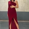 Fashion Nova Fine Design Slinky Maxi Dress - Wine -Fashion Nova Dresses Shop FineDesignSlinkyMaxiDress Wine MER