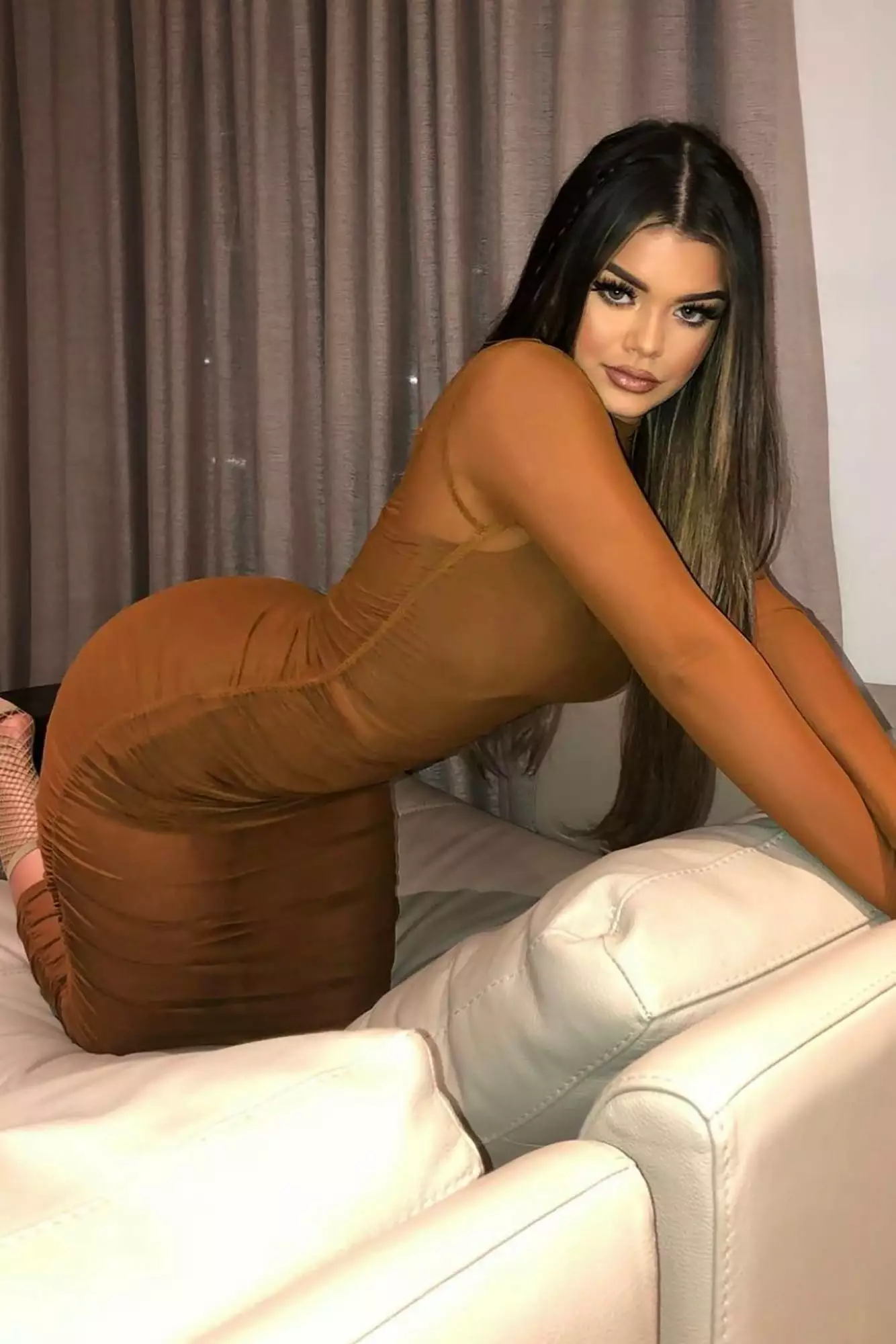 Fashion Nova Free Bird Midi Dress - Brown 5 Fashion Nova Free Bird Midi Dress - Brown - Image 3