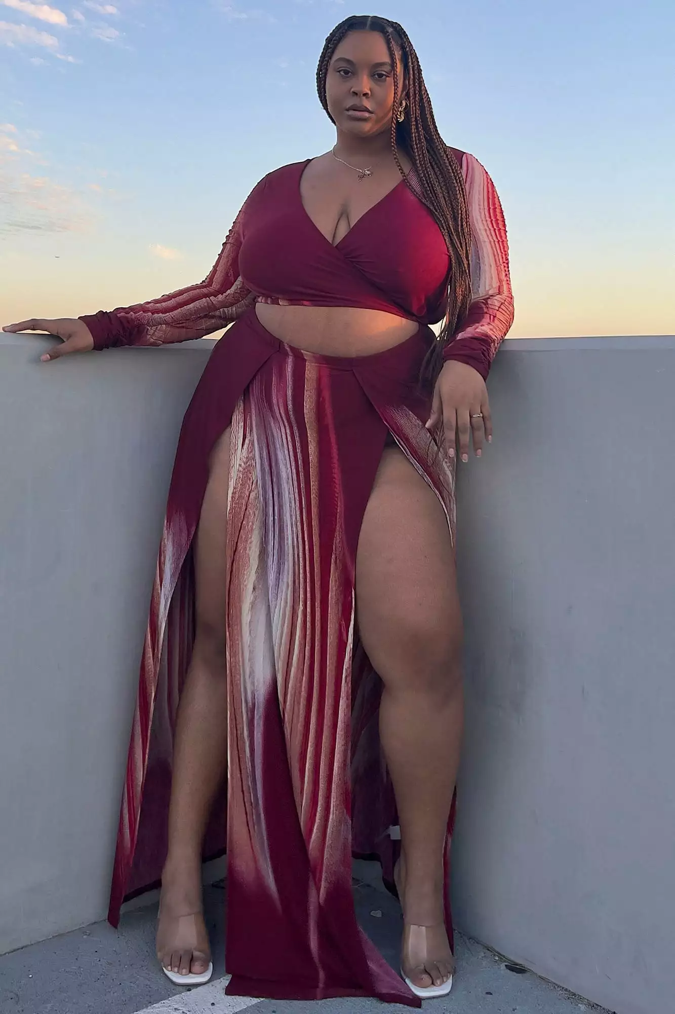 Fashion Nova Girl On Fire Maxi Dress - Burgundy 10 Fashion Nova Girl On Fire Maxi Dress - Burgundy - Image 8