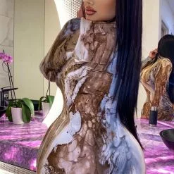 Fashion Nova Greatest Obsession Midi Dress - Brown/combo 21 Fashion Nova Greatest Obsession Midi Dress - Brown/combo -Fashion Nova Dresses Shop GreatestObsessionMidiDress Browncombo MER 2