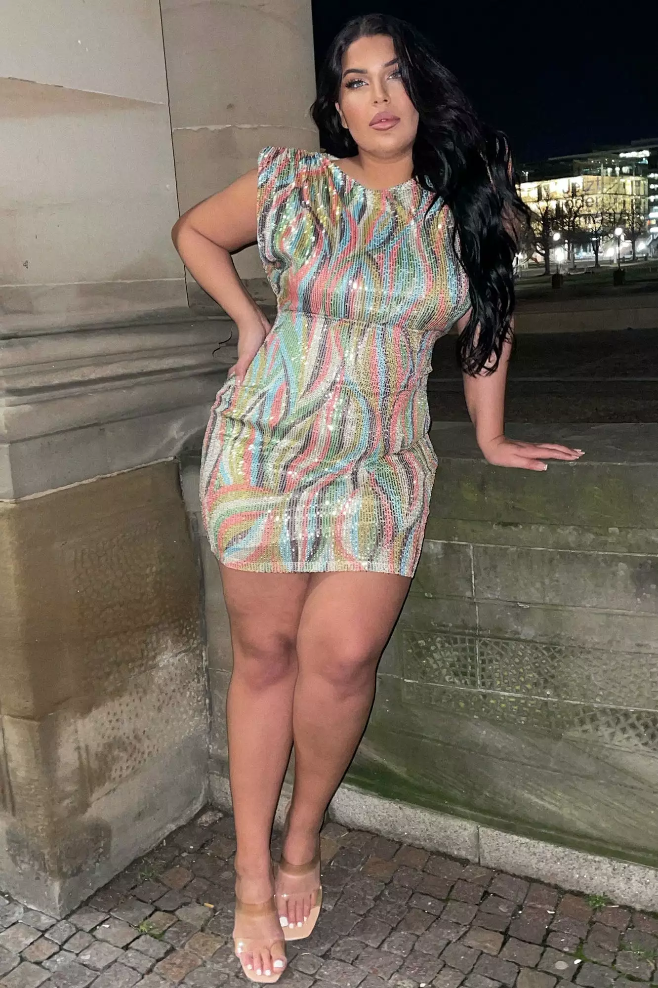 Fashion Nova Hailey Sequin Mini Dress - Multi Color 8 Fashion Nova Hailey Sequin Mini Dress - Multi Color - Image 6