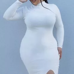 Fashion Nova Happy Hour Feels Midi Dress - White -Fashion Nova Dresses Shop HappyHourFeelsMidiDress White MER PLUS 8618678a a33e 4197 9581 40f9132f0e31