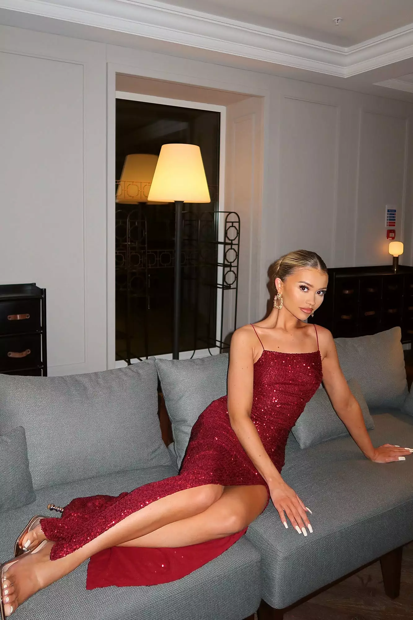 Fashion Nova Highlight Sequin Maxi Dress - Burgundy 3 Fashion Nova Highlight Sequin Maxi Dress - Burgundy