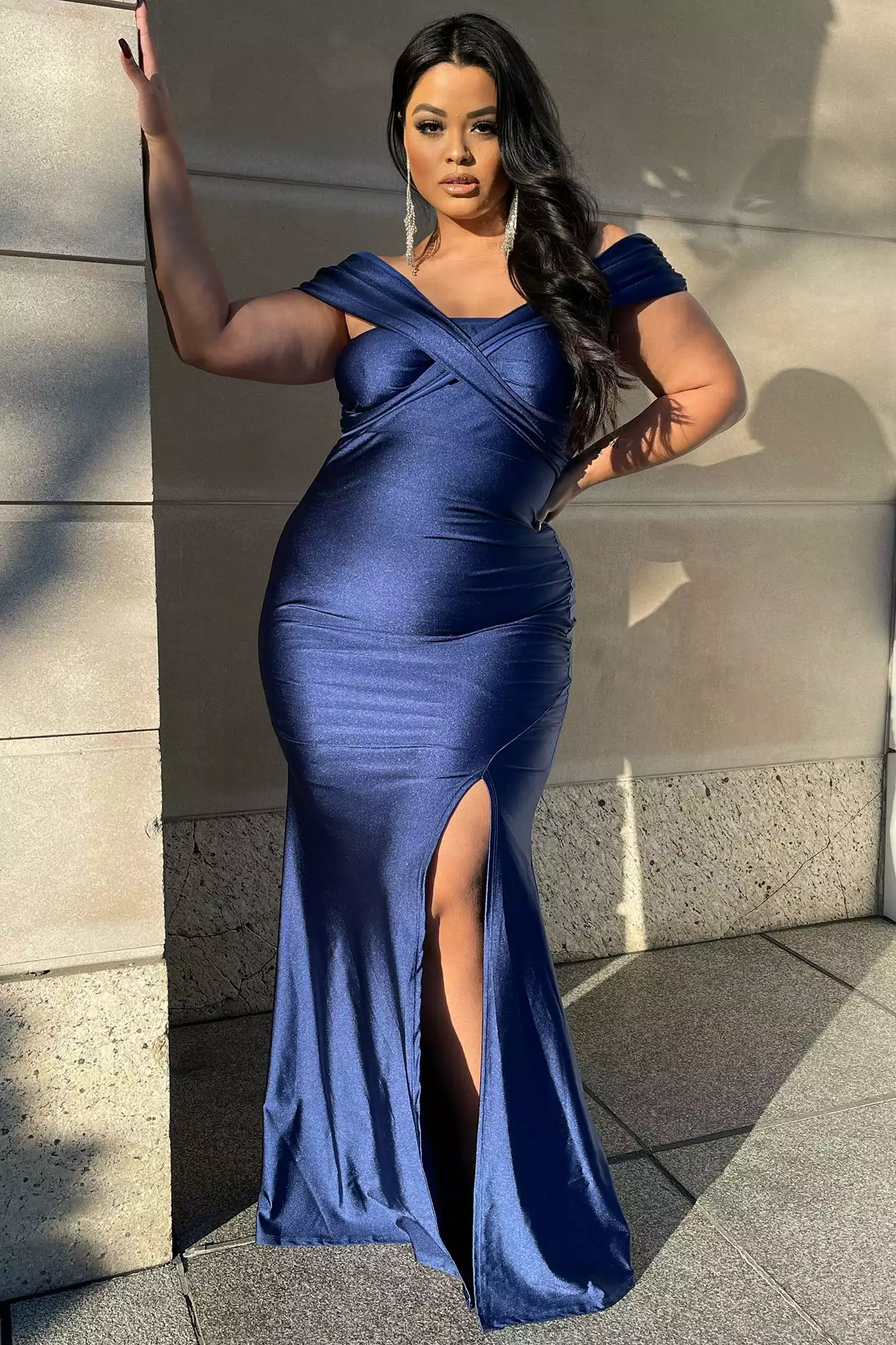 Fashion Nova Ignore The Romance Maxi Dress - Navy 7 Fashion Nova Ignore The Romance Maxi Dress - Navy - Image 5