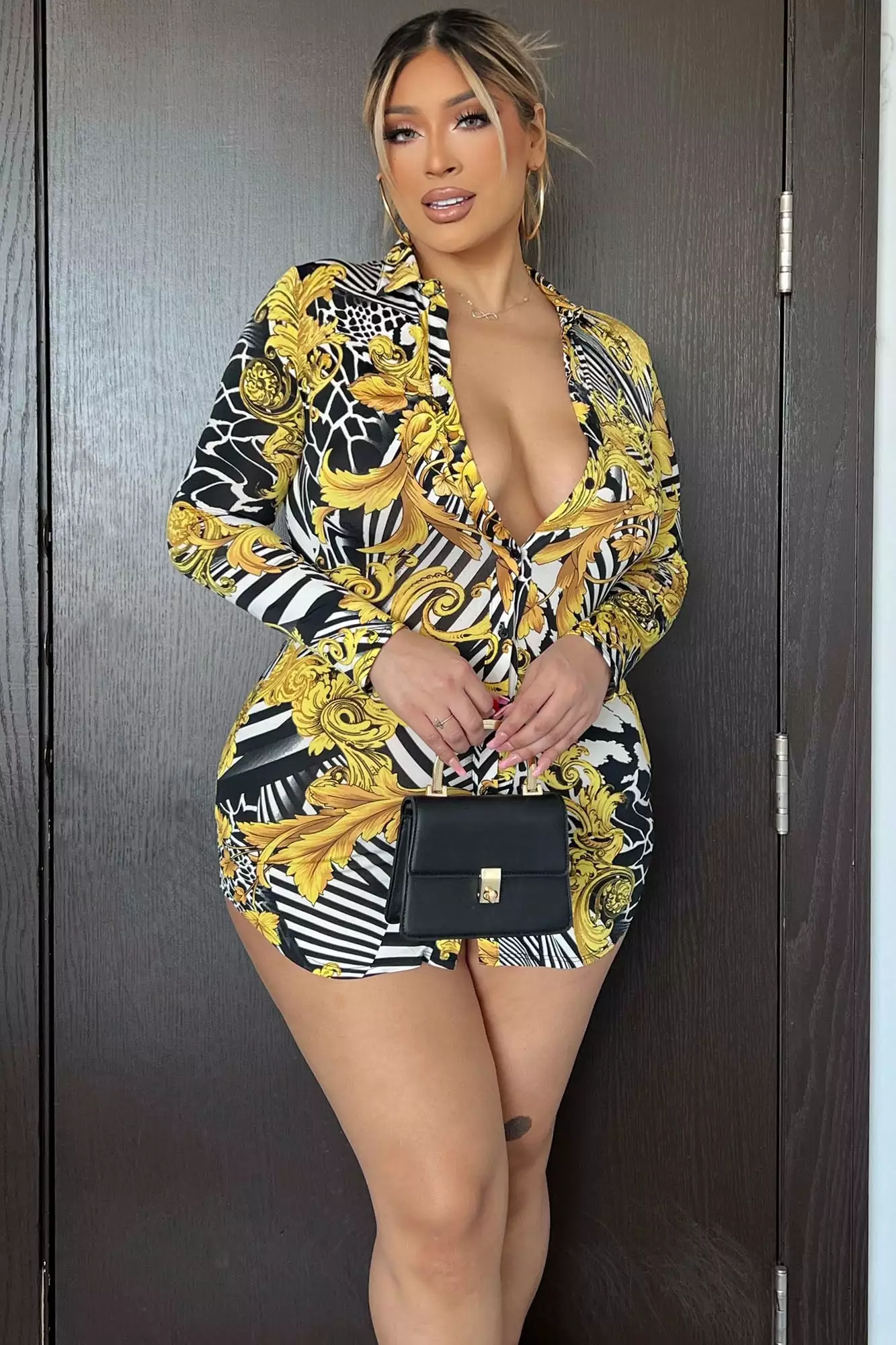 Fashion Nova In The Wild Mini Dress - Black/combo 7 Fashion Nova In The Wild Mini Dress - Black/combo - Image 5