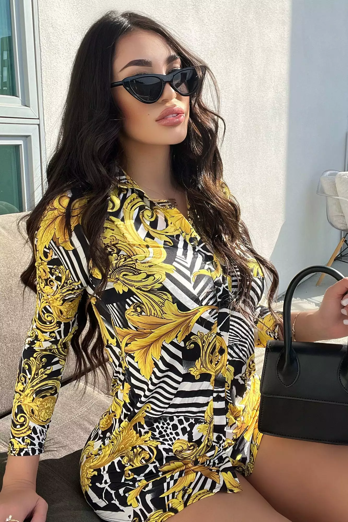 Fashion Nova In The Wild Mini Dress - Black/combo 4 Fashion Nova In The Wild Mini Dress - Black/combo - Image 2