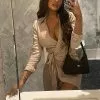 Fashion Nova It's Happy Hour Mini Dress - Beige -Fashion Nova Dresses Shop It sHappyHourMiniDress Beige MER