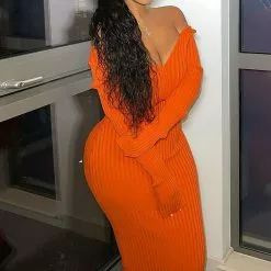 Fashion Nova Kallan Knit Dress - Orange -Fashion Nova Dresses Shop KallanKnitDress Orange MER 10b3ebf3 0a97 4ae0 b51c e22f79af55b2
