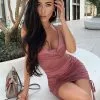 Fashion Nova Know Your Worth Ruched Dress - Mauve -Fashion Nova Dresses Shop KnowYourWorthRuchedDress Mauve 2 MER