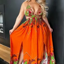 Fashion Nova Lanai Sleeveless Maxi Dress - Orange/combo 19 Fashion Nova Lanai Sleeveless Maxi Dress - Orange/combo -Fashion Nova Dresses Shop LanaiSleevelessMaxiDress Orange combo MER PLUS